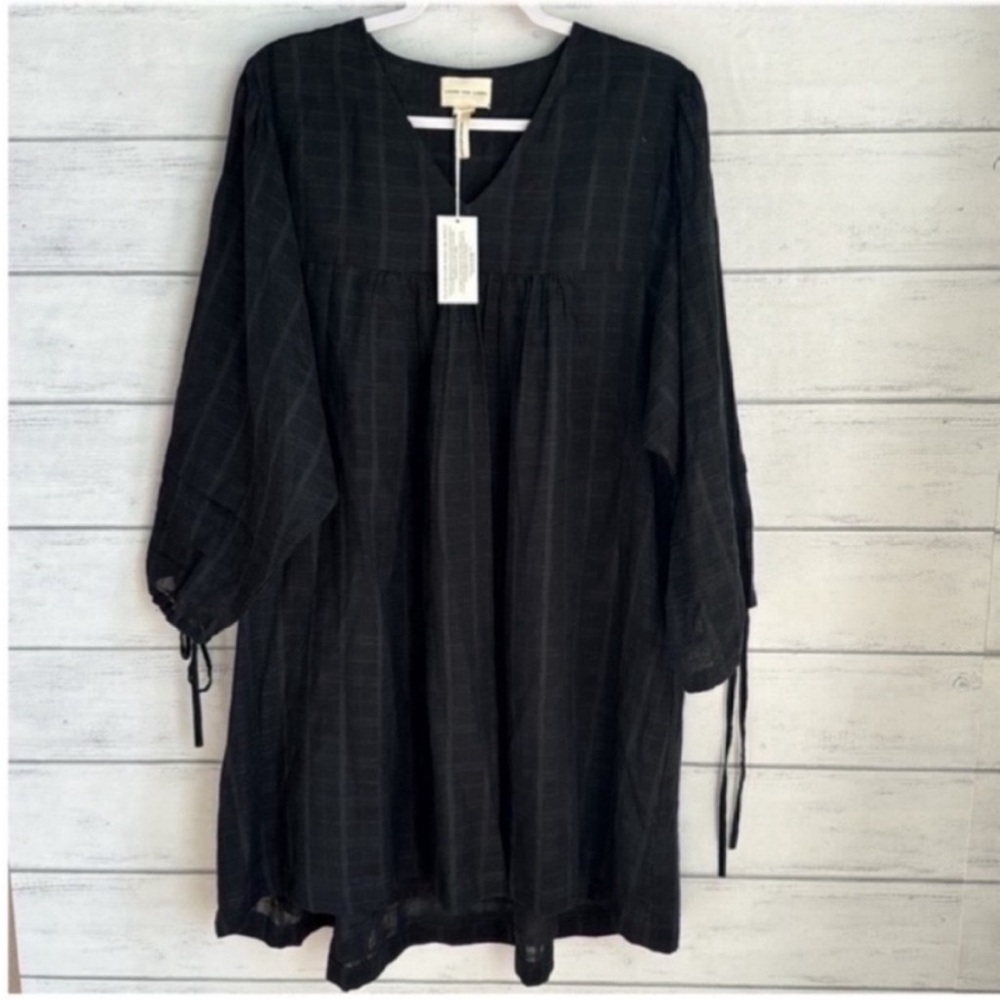 NWT Laude The Label Ruched Long-Sleeve Mini Dress